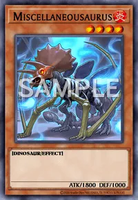 Miscellaneousaurus, Yu-Gi-Oh! card, FIRE