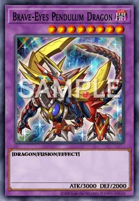 Brave-Eyes Pendulum Dragon, Yu-Gi-Oh! card, DARK