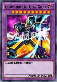 Chaos Ancient Gear Giant, Yu-Gi-Oh! card, DARK