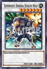 Superheavy Samurai Stealth Ninja, Yu-Gi-Oh! card, EARTH