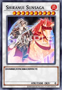 Shiranui Sunsaga, Yu-Gi-Oh! card, FIRE
