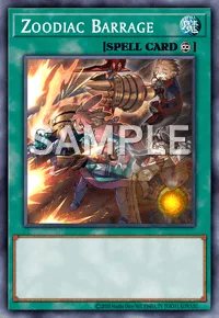 Zoodiac Barrage, Yu-Gi-Oh! card, SPELL