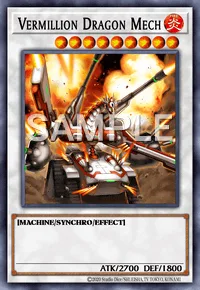 Vermillion Dragon Mech, Yu-Gi-Oh! card, FIRE