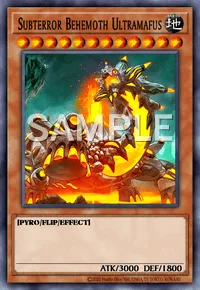 Subterror Behemoth Ultramafus, Yu-Gi-Oh! card, EARTH