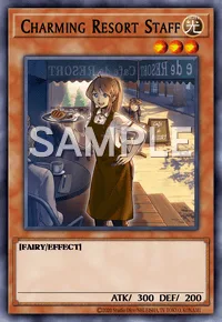 Charming Resort Staff, Yu-Gi-Oh! card, LIGHT
