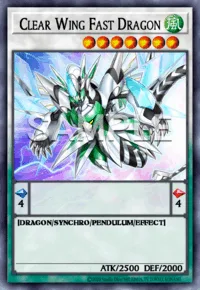 Clear Wing Fast Dragon, Yu-Gi-Oh! card, WIND