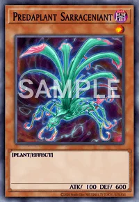 Predaplant Sarraceniant, Yu-Gi-Oh! card, DARK