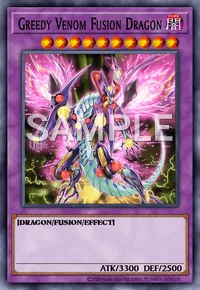 Greedy Venom Fusion Dragon, Yu-Gi-Oh! card, DARK