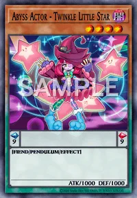 Abyss Actor - Twinkle Little Star, Yu-Gi-Oh! card, DARK