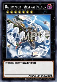 Raidraptor - Arsenal Falcon, Yu-Gi-Oh! card, DARK