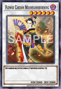Flower Cardian Moonflowerviewing, Yu-Gi-Oh! card, DARK