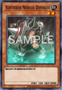 Subterror Nemesis Defender, Yu-Gi-Oh! card, EARTH