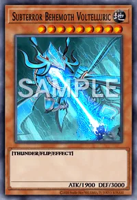 Subterror Behemoth Voltelluric, Yu-Gi-Oh! card, EARTH