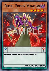 Purple Poison Magician, Yu-Gi-Oh! card, DARK