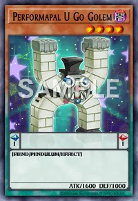 Performapal U Go Golem, Yu-Gi-Oh! card, DARK