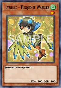 Lyrilusc - Turquoise Warbler, Yu-Gi-Oh! card, WIND