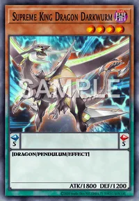 Supreme King Dragon Darkwurm, Yu-Gi-Oh! card, DARK