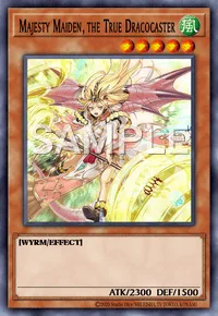 Majesty Maiden, the True Dracocaster, Yu-Gi-Oh! card, WIND