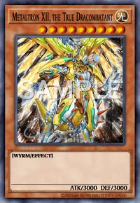 Metaltron XII, the True Dracombatant, Yu-Gi-Oh! card, LIGHT