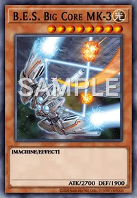 B.E.S. Big Core MK-3, Yu-Gi-Oh! card, LIGHT