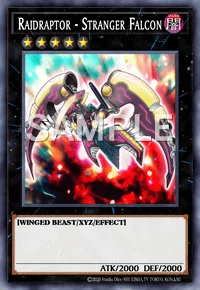 Raidraptor - Stranger Falcon, Yu-Gi-Oh! card, DARK