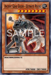 Ancient Gear Golem - Ultimate Pound, Yu-Gi-Oh! card, EARTH