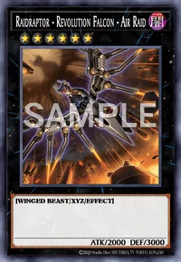 Raidraptor - Revolution Falcon - Air Raid, Yu-Gi-Oh! card, DARK
