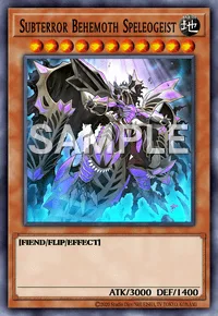 Subterror Behemoth Speleogeist, Yu-Gi-Oh! card, EARTH