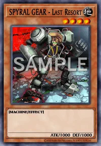 SPYRAL GEAR - Last Resort, Yu-Gi-Oh! card, EARTH