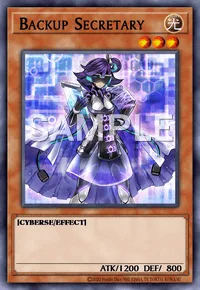 Backup Secretary, Yu-Gi-Oh! card, LIGHT