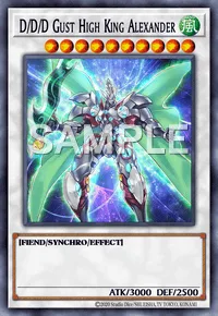 D/D/D Gust High King Alexander, Yu-Gi-Oh! card, WIND