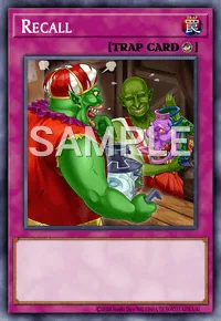 Recall, Yu-Gi-Oh! card, TRAP