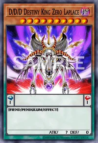 D/D/D Destiny King Zero Laplace, Yu-Gi-Oh! card, DARK