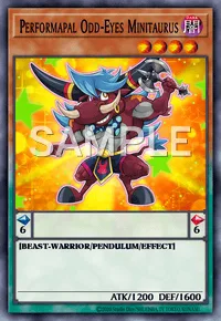 Performapal Odd-Eyes Minitaurus, Yu-Gi-Oh! card, DARK