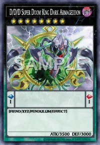 D/D/D Super Doom King Dark Armageddon, Yu-Gi-Oh! card, DARK