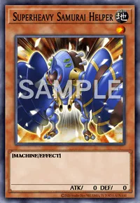 Superheavy Samurai Helper, Yu-Gi-Oh! card, EARTH