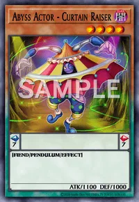 Abyss Actor - Curtain Raiser, Yu-Gi-Oh! card, DARK