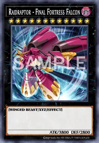 Raidraptor - Final Fortress Falcon, Yu-Gi-Oh! card, DARK