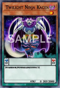 Twilight Ninja Kagen, Yu-Gi-Oh! card, DARK