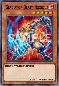 Gladiator Beast Noxious, Yu-Gi-Oh! card, DARK