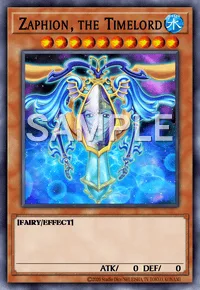 Zaphion, the Timelord, Yu-Gi-Oh! card, WATER