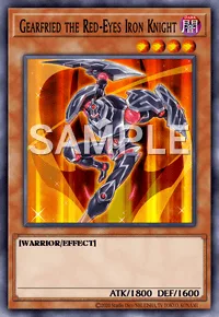 Gearfried the Red-Eyes Iron Knight, Yu-Gi-Oh! card, DARK