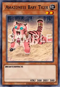 Amazoness Baby Tiger, Yu-Gi-Oh! card, EARTH