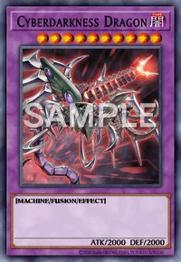 Cyberdarkness Dragon, Yu-Gi-Oh! card, DARK