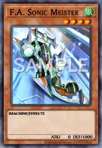 F.A. Sonic Meister, Yu-Gi-Oh! card, WIND