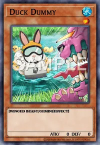 Duck Dummy, Yu-Gi-Oh! card, WATER