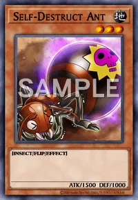 Self-Destruct Ant, Yu-Gi-Oh! card, EARTH