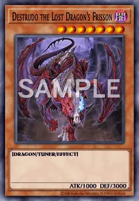 Destrudo the Lost Dragon's Frisson, Yu-Gi-Oh! card, DARK