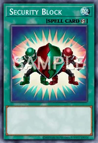 Security Block, Yu-Gi-Oh! card, SPELL