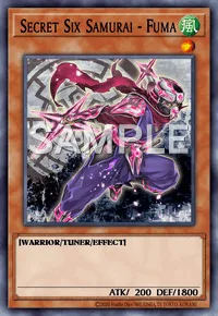 Secret Six Samurai - Fuma, Yu-Gi-Oh! card, WIND